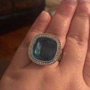 Aqua Blue Statement Ring